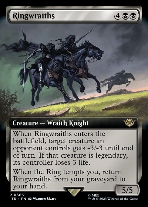 MTG Ringwraiths LTR 385 Extended Art Nonfoil