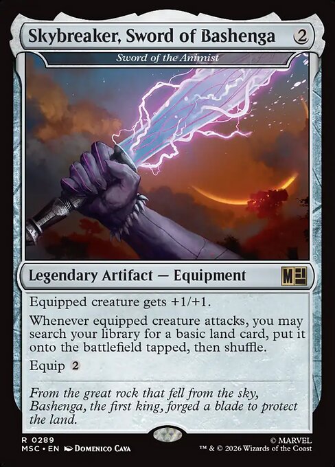 MTG Sword of the Animist MSC 289 Regular Surge Foil