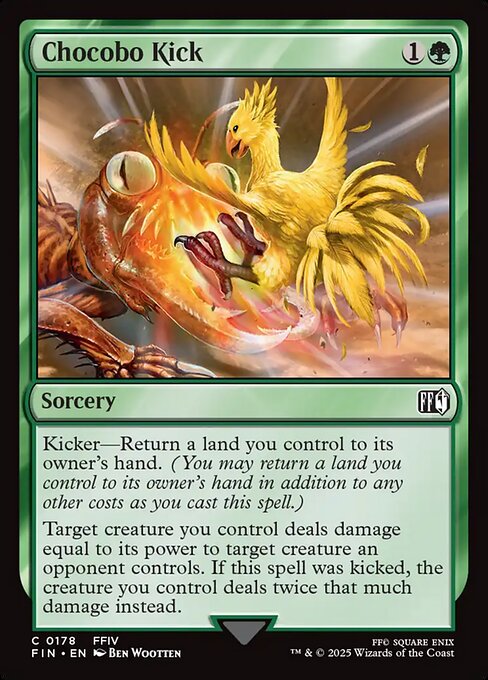 MTG Chocobo Kick FIN 178 Regular Nonfoil