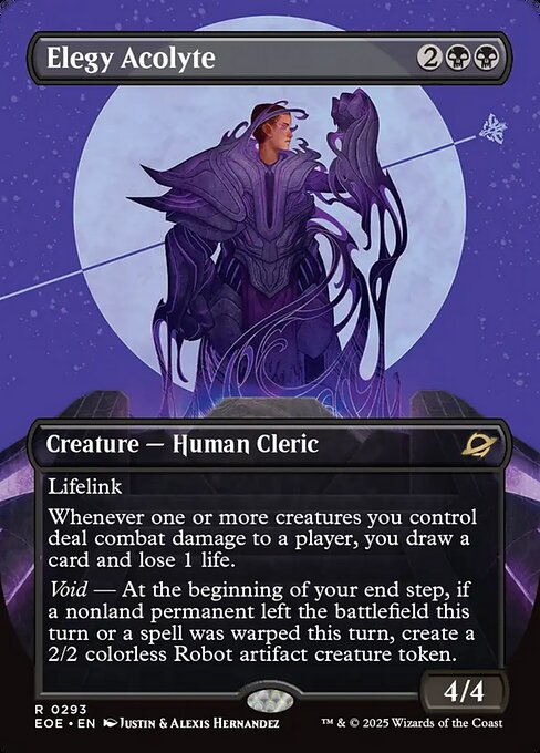 MTG Elegy Acolyte EOE 293 Borderless Triumphant Nonfoil