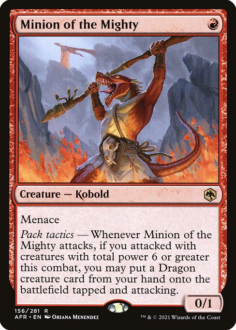 MTG Minion of the Mighty AFR 156 Regular Nonfoil