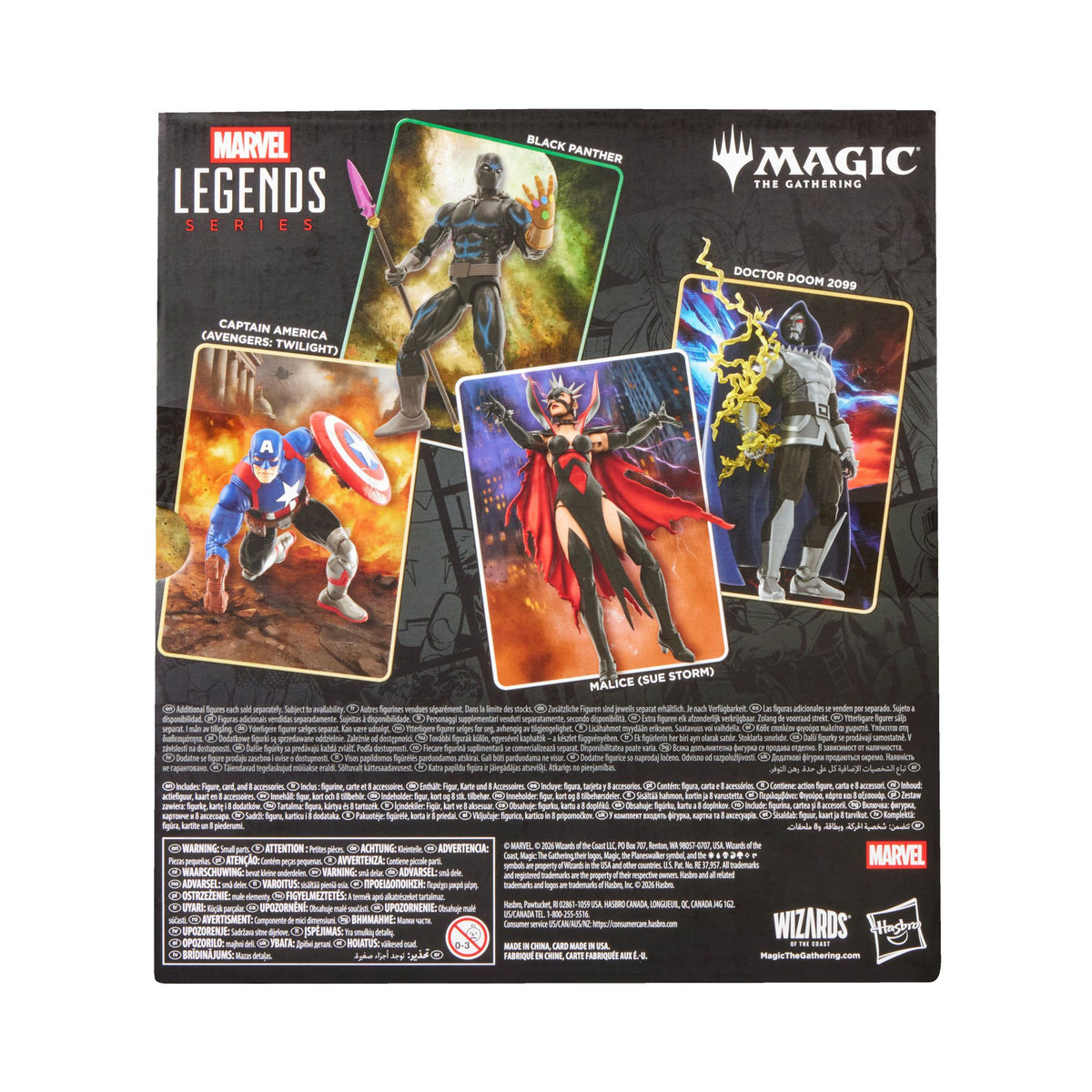 Marvel Legends Series x Magic: The Gathering Black Panther with MTG Commander Card