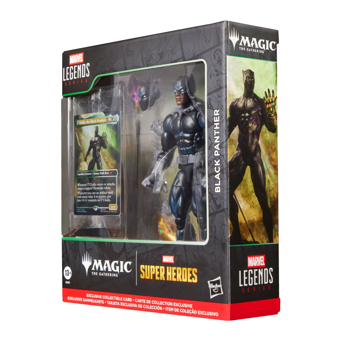 Marvel Legends Series x Magic: The Gathering Black Panther with MTG Commander Card