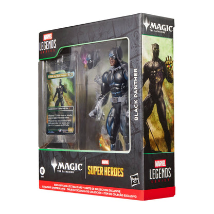 Marvel Legends Series x Magic: The Gathering Black Panther with MTG Commander Card