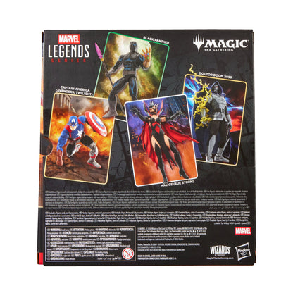 Marvel Legends Series x Magic: The Gathering Captain America (Avengers: Twilight) action figure and MTG card 