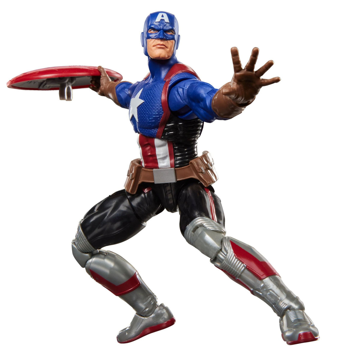 Marvel Legends Series x Magic: The Gathering Captain America (Avengers: Twilight) action figure and MTG card 