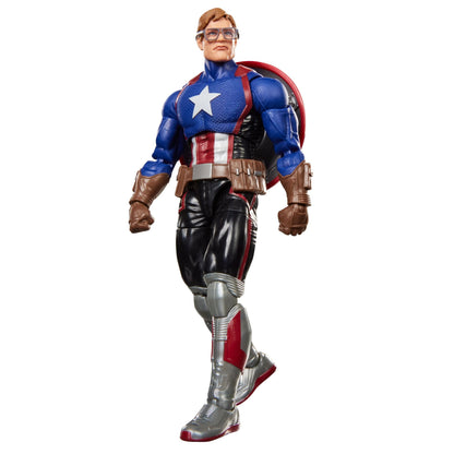 Marvel Legends Series x Magic: The Gathering Captain America (Avengers: Twilight) action figure and MTG card 
