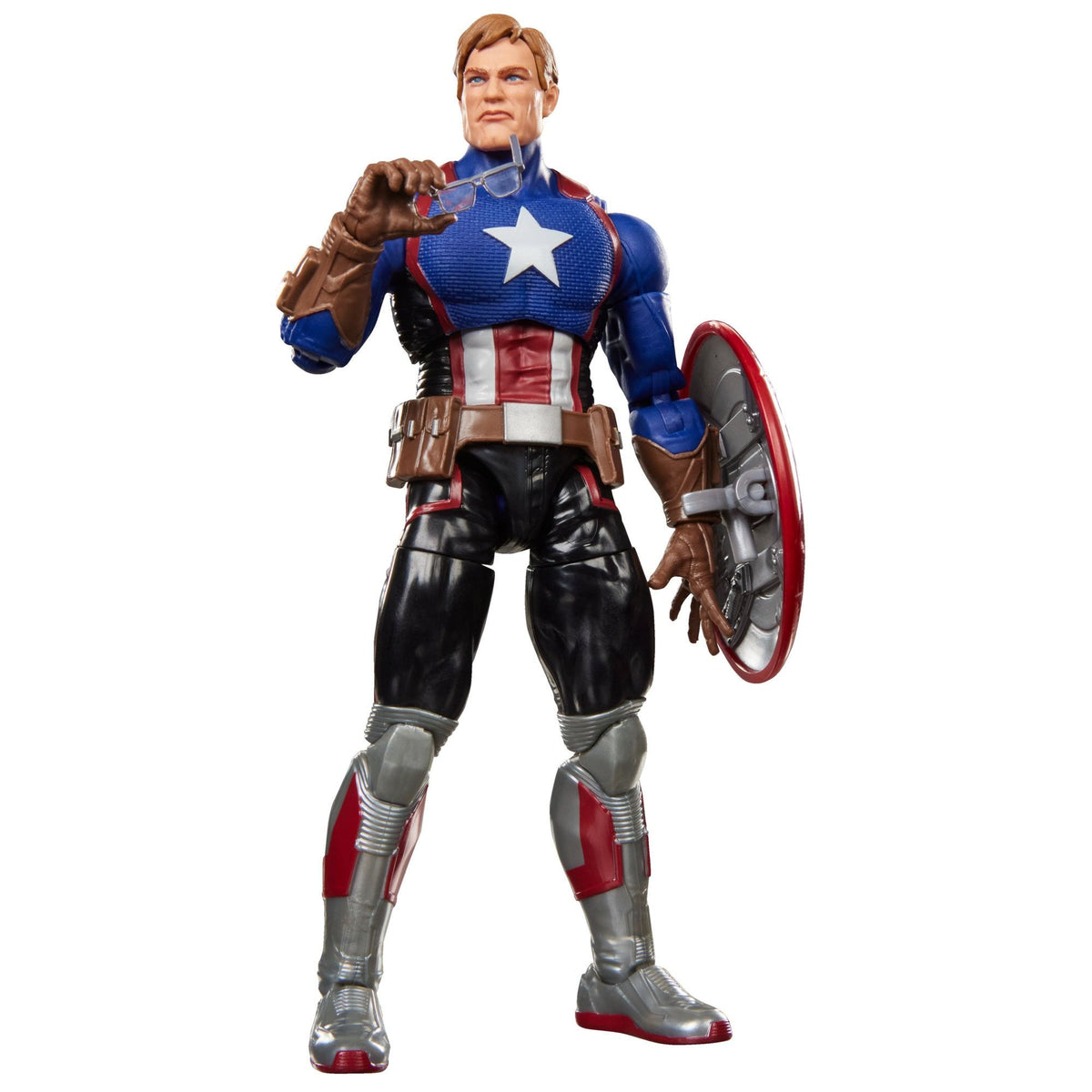 Marvel Legends Series x Magic: The Gathering Captain America (Avengers: Twilight) action figure and MTG card 
