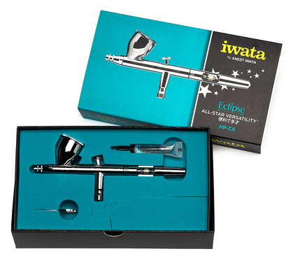 Iwata Eclipse HP-CS airbrush presentation case and accessories