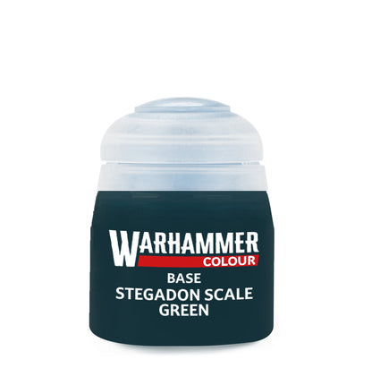 Warhammer Colour Base: Stegadon Scale Green Paint Pot