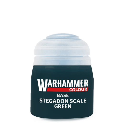 Warhammer Colour Base: Stegadon Scale Green Paint Pot