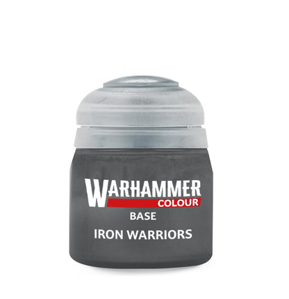 Warhammer Colour Base: Iron Warriors Paint Pot