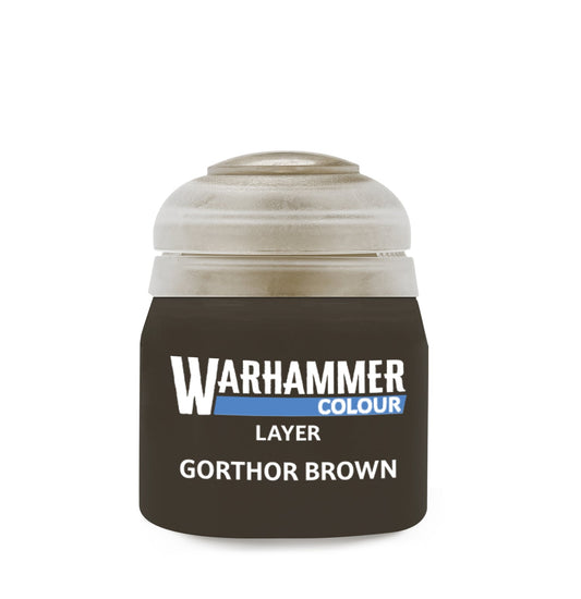 Warhammer Colour Layer: Gorthor Brown Paint Pot