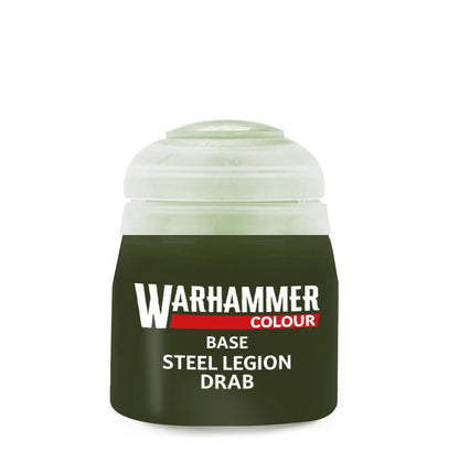 Warhammer Colour Base: Steel Legion Drab Paint Pot