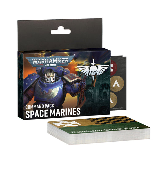 Space Marines Command Pack reference cards and tokens for Warhammer 40,000