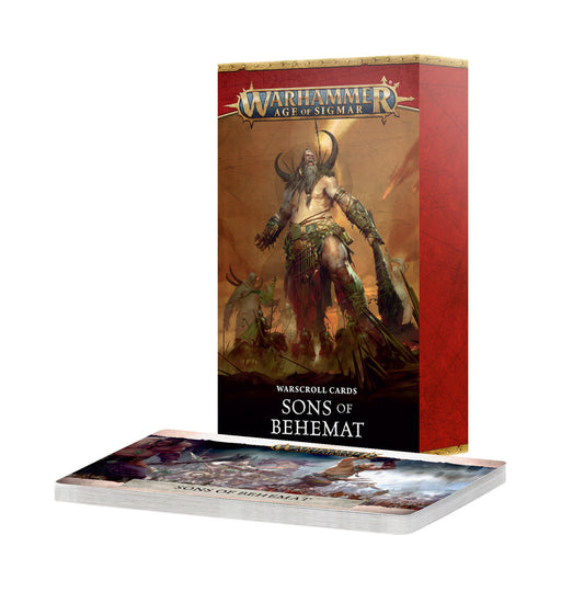 Warscroll Cards: Sons of Behemat Warhammer Age of Sigmar warscroll cards