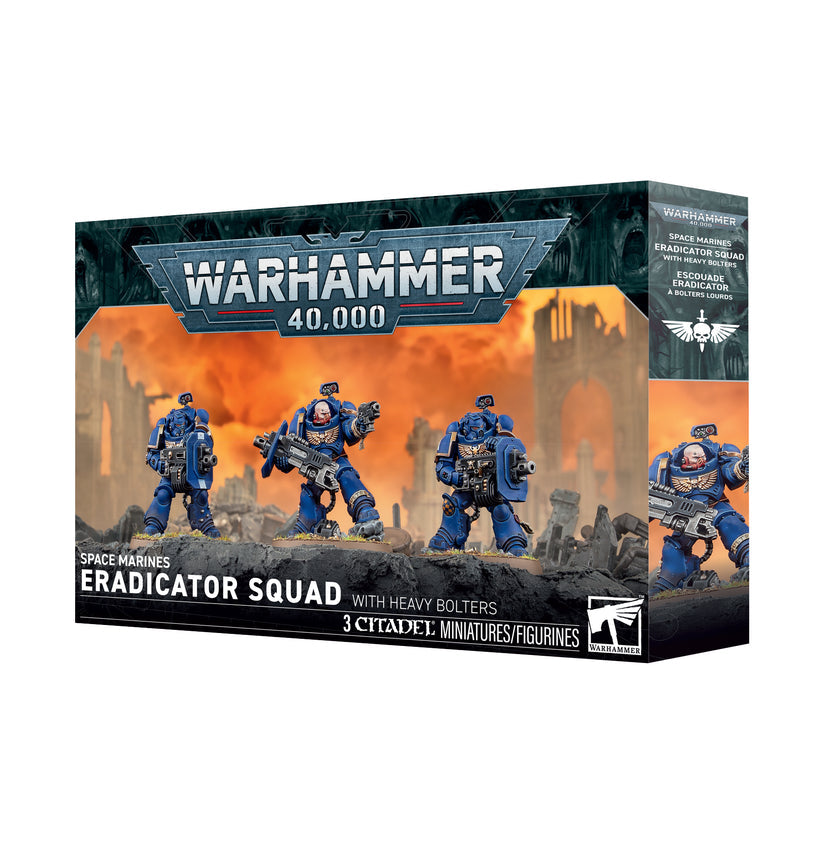 Space Marines Eradicator Squad with Heavy Bolters miniatures for Warhammer 40,000