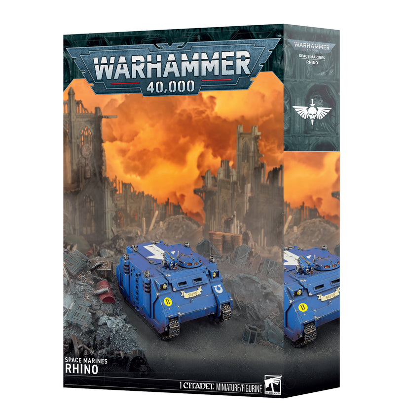 Space Marines Rhino transport miniature for Warhammer 40,000