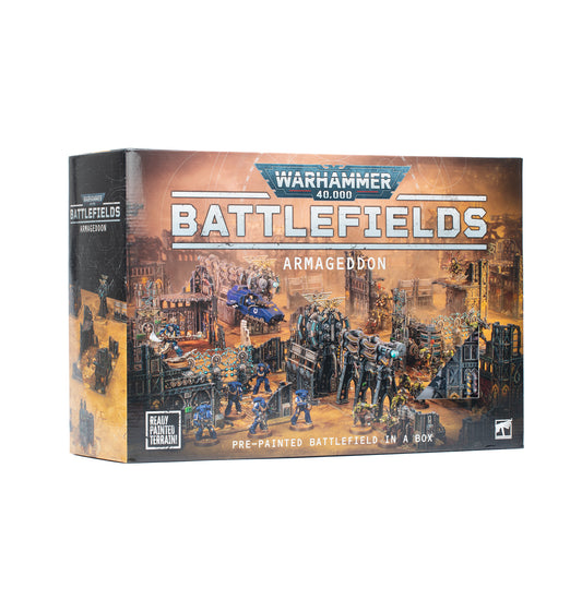 Warhammer 40,000 Battlefields Armageddon ready-painted terrain set