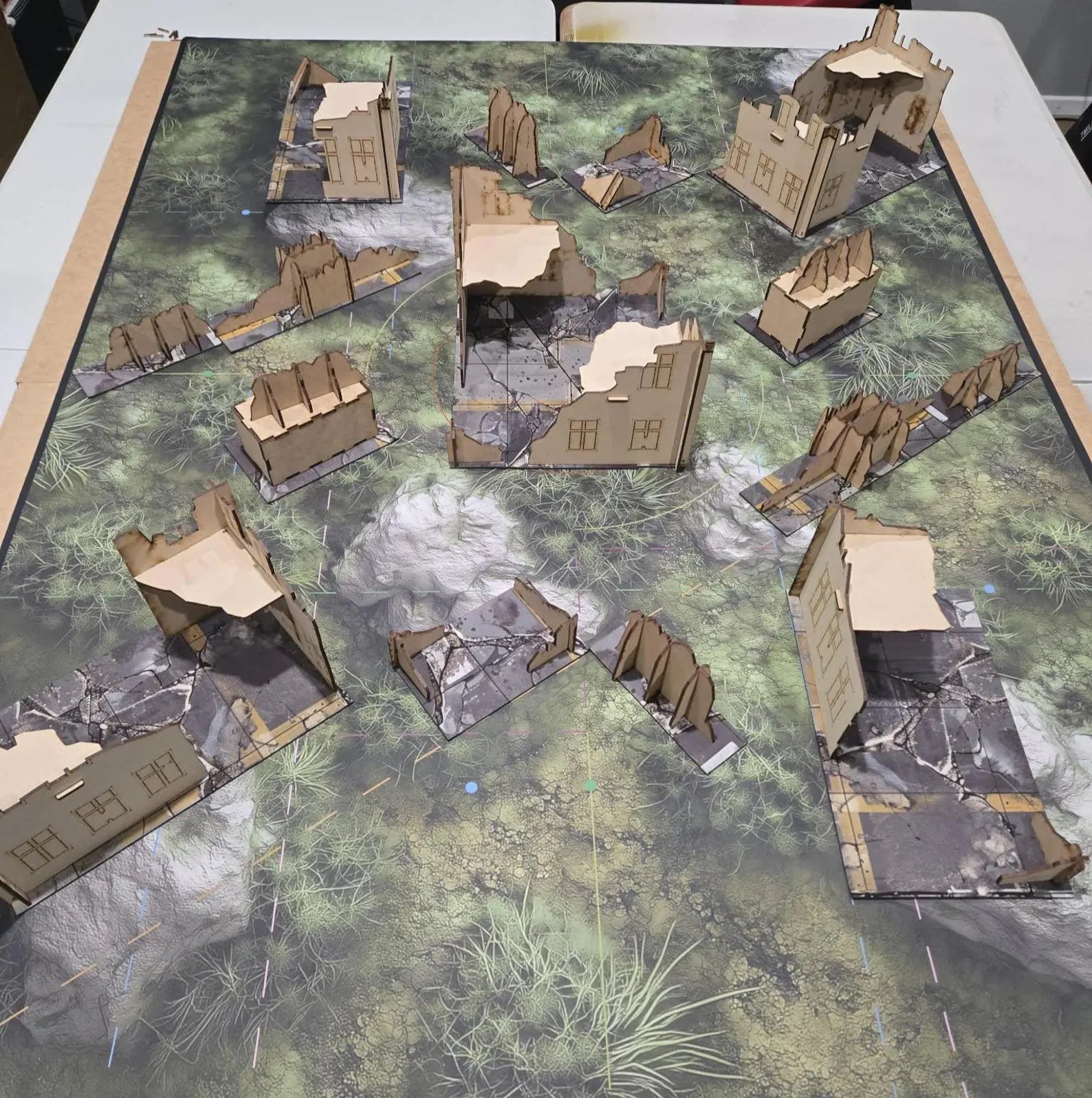 Table layout of mdf tip top terrain layout