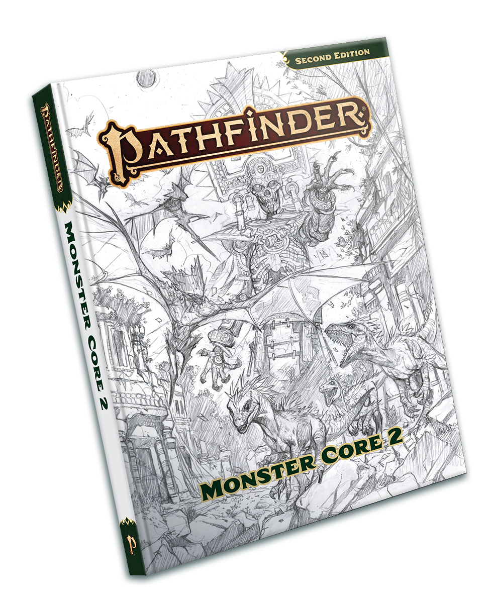 Pathfinder Monster Core 2 Sketch Cover (P2)
