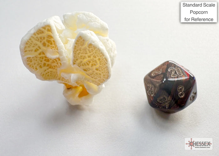 Scarab Mini-hedral Blue Blood/gold 7-Die Set