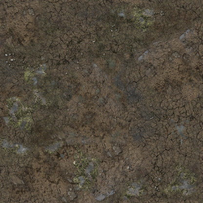 Muddy Streets Gaming Mat 2x2 - Grid