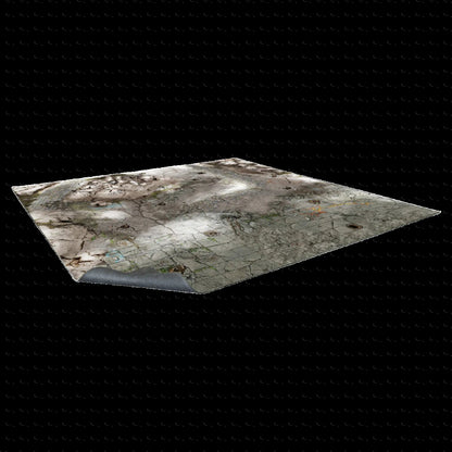 Frosty Crags Gaming Mat 2x2 - Grid