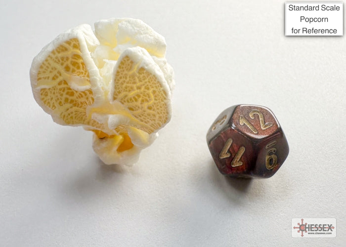 Scarab Mini-hedral Blue Blood/gold 7-Die Set