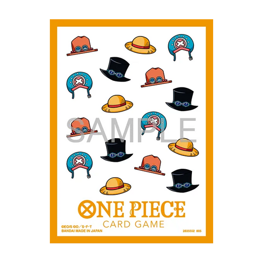 One Piece Card Game Official Card Sleeve Set 13 - Hat Patterns