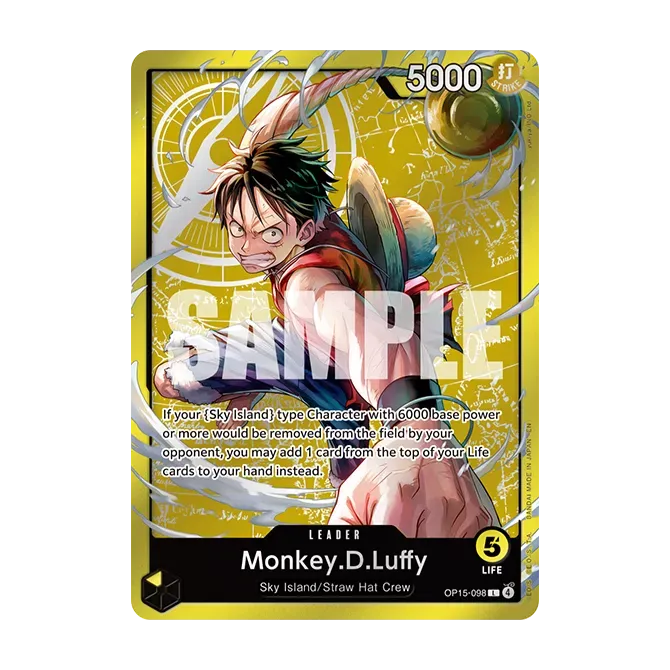 One Piece Card Game Set Sail Deck Set SD-01 Luffy leader card