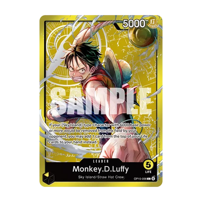 One Piece Card Game Set Sail Deck Set SD-01 Luffy leader card