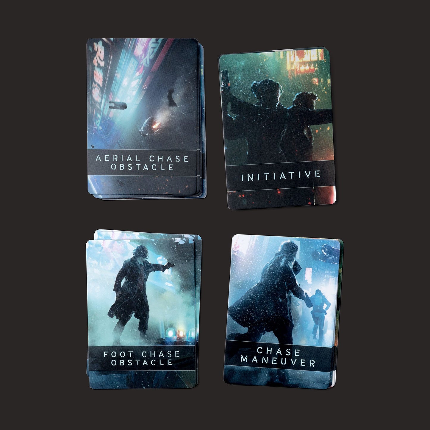 Blade Runner RPG Starter Set card deck and sample cards
