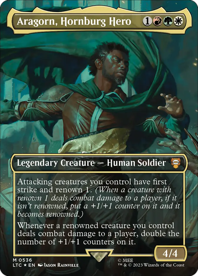 MTG Aragorn Hornburg Hero [LTC 536]