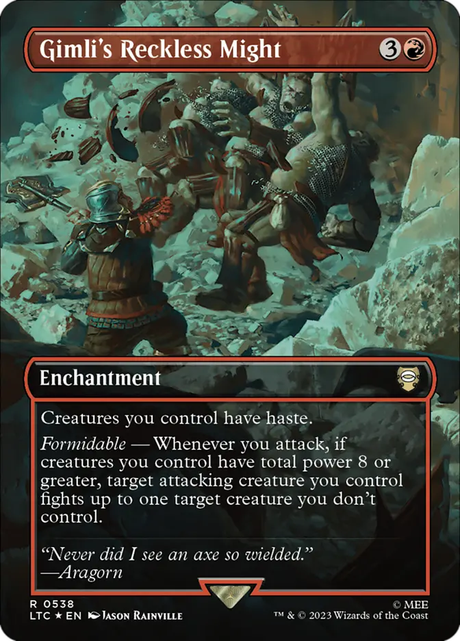 MTG  Gimlis Reckless Might [LTC 538]