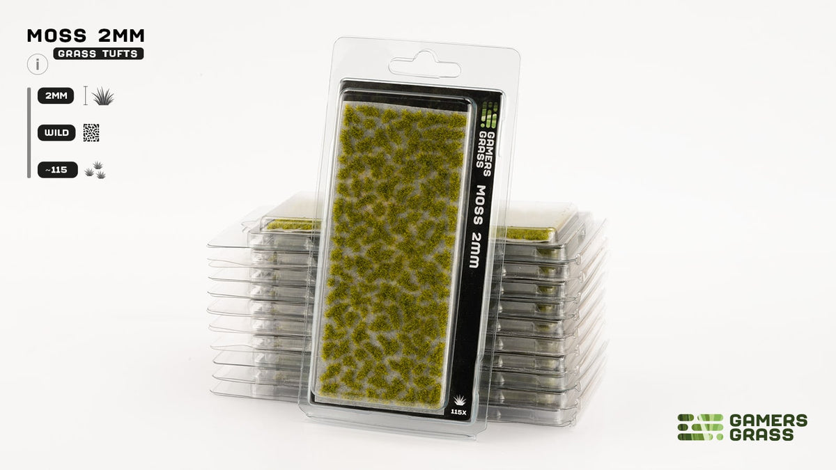 Gamers Grass Moss 2mm Tufts - blister pack