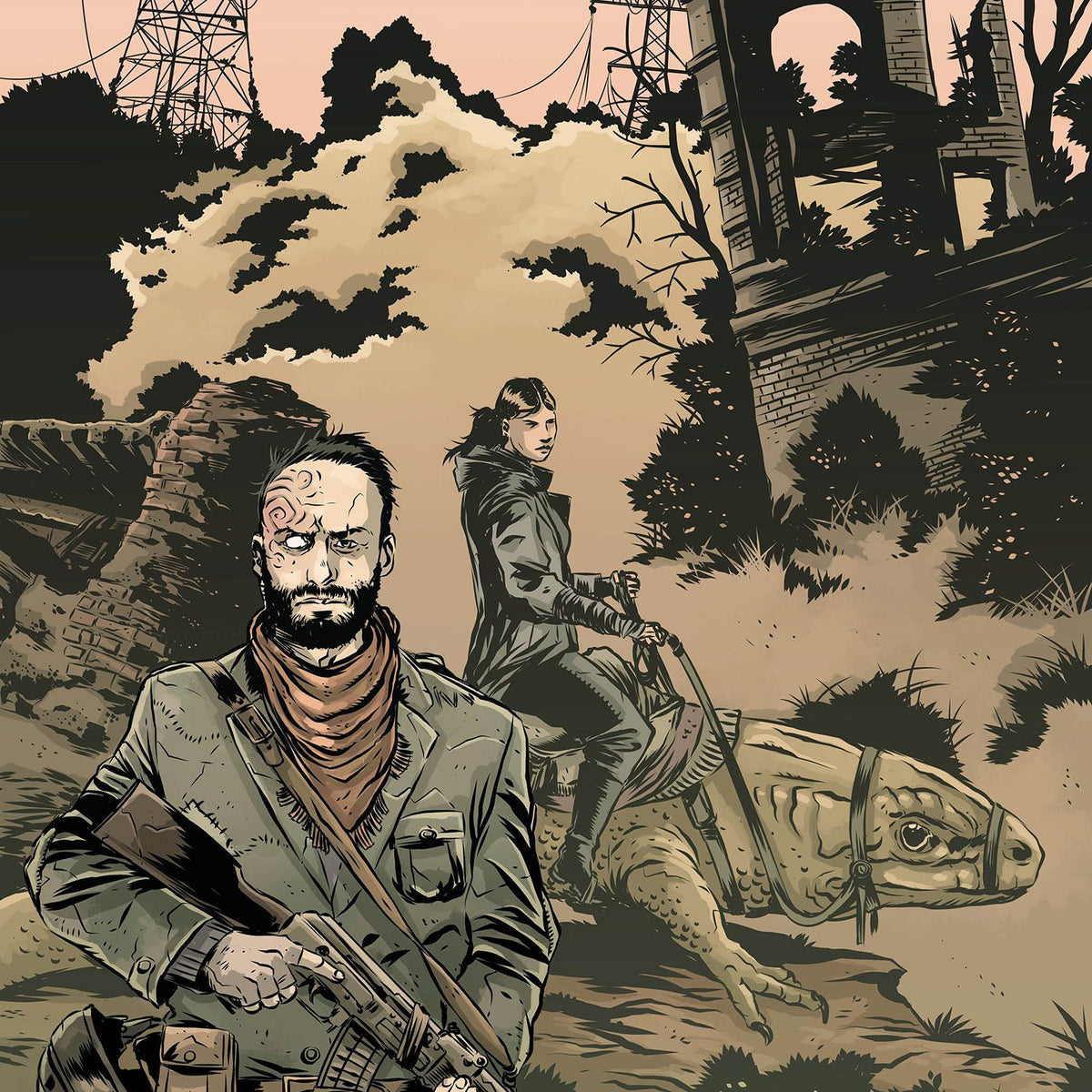 Mutant Year Zero RPG, Rulebook illustrated back cover