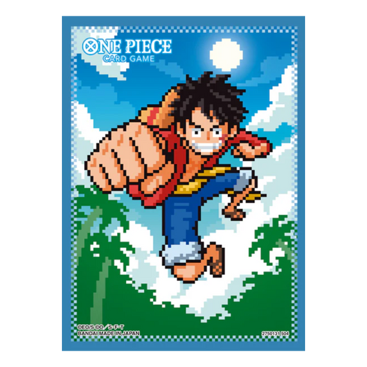 One Piece Card Game Official Card Sleeve 8 D - Monkey D. Luffy (Pixel Version)