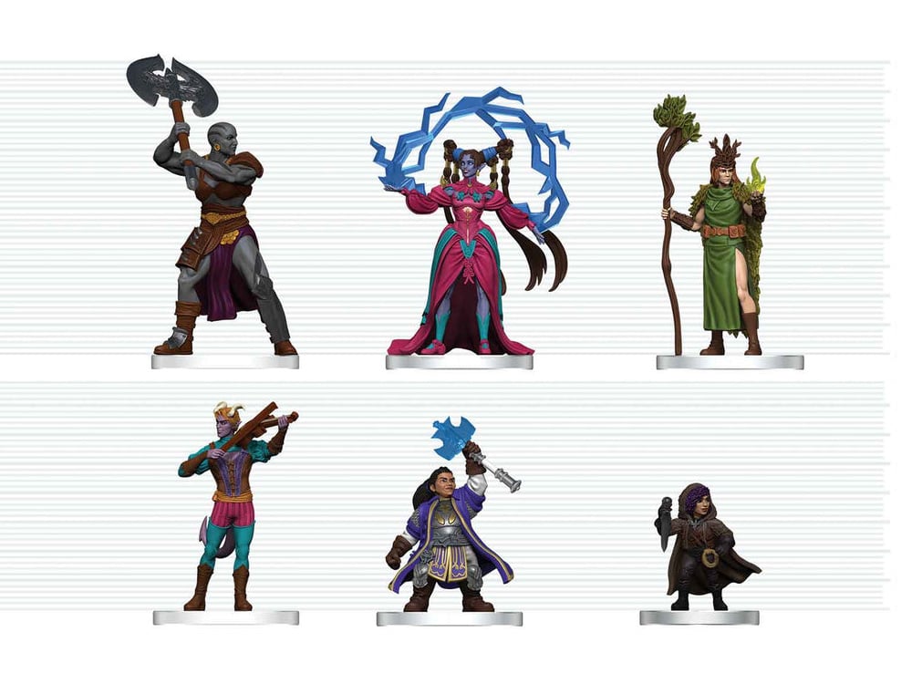 D&D Icons of the Realms Spells & Steel Starter Set miniatures
