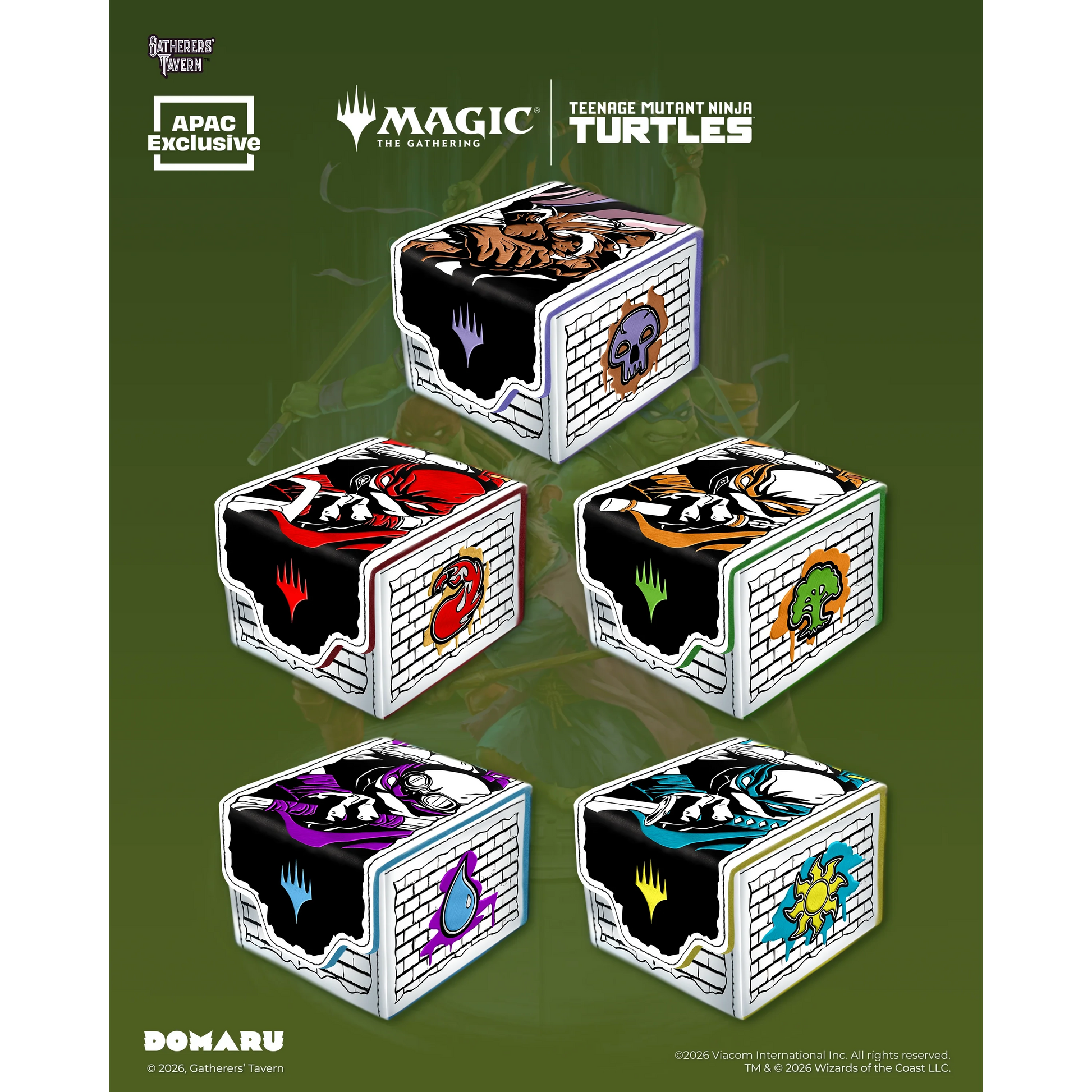 Teenage Mutant Ninja Turtles TMNT DOMARU Box for TCG cards MTG