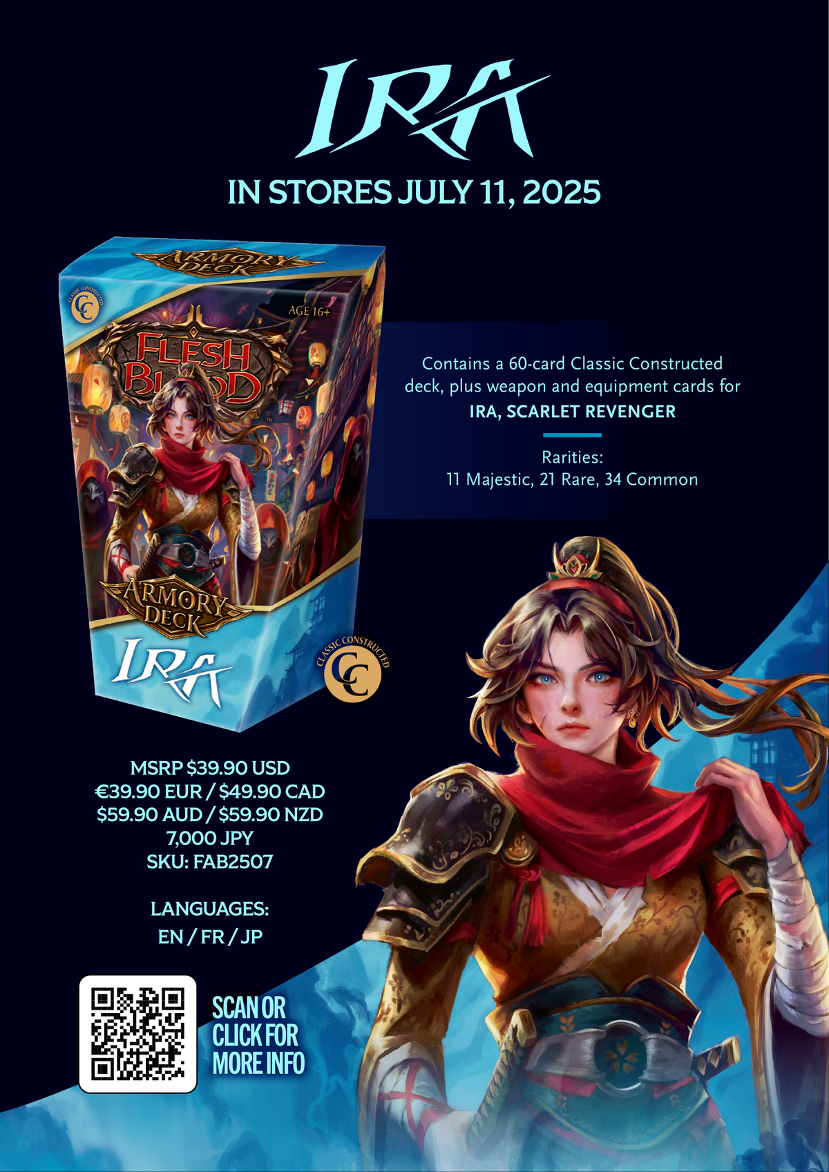 Flesh and Blood Armory Deck Ira Ninja Sale details