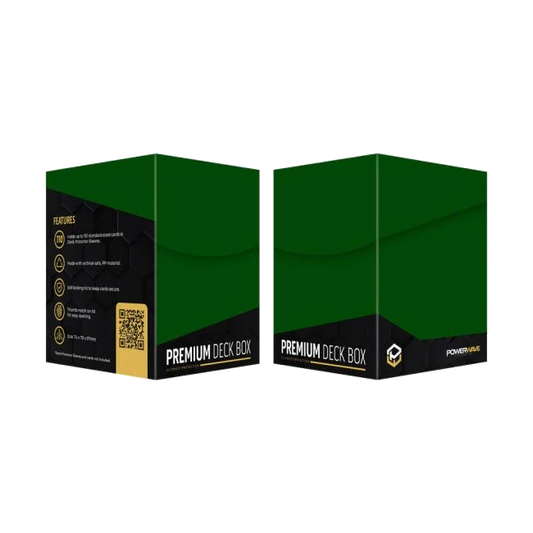 Powerwave green deck box for sleeved TCG cards