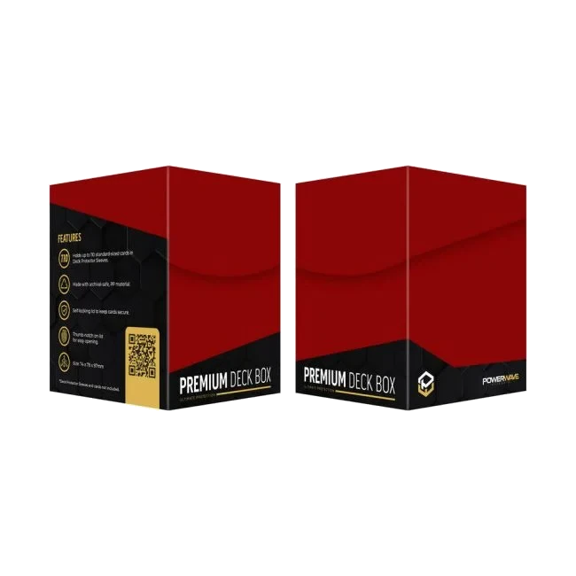 Powerwave red deck box for sleeved TCG cards