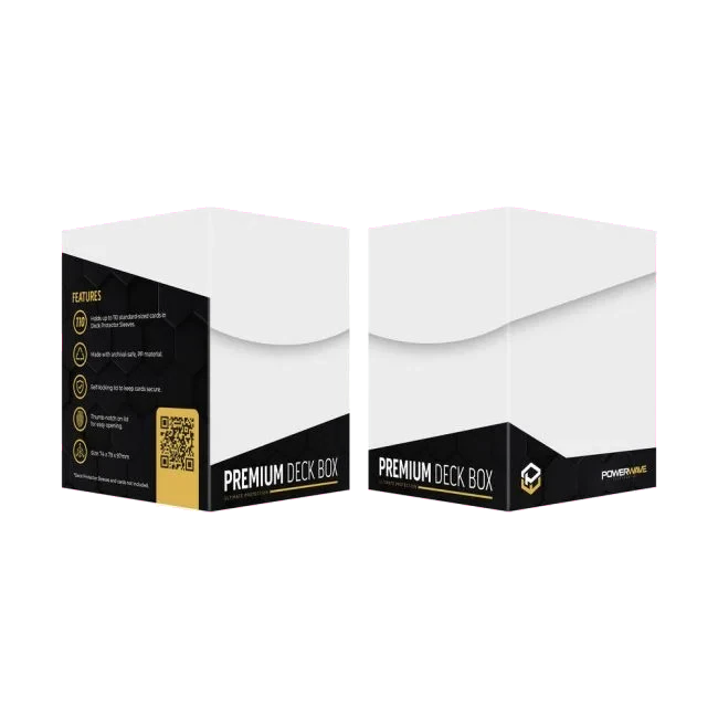 Powerwave white deck box for sleeved TCG cards