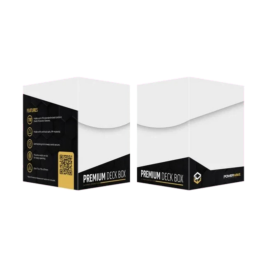 Powerwave white deck box for sleeved TCG cards