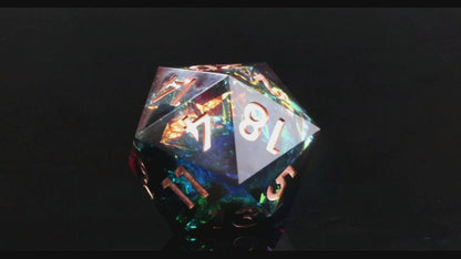 Sharp Edge Dice 80mm-D20 Foiled Universe