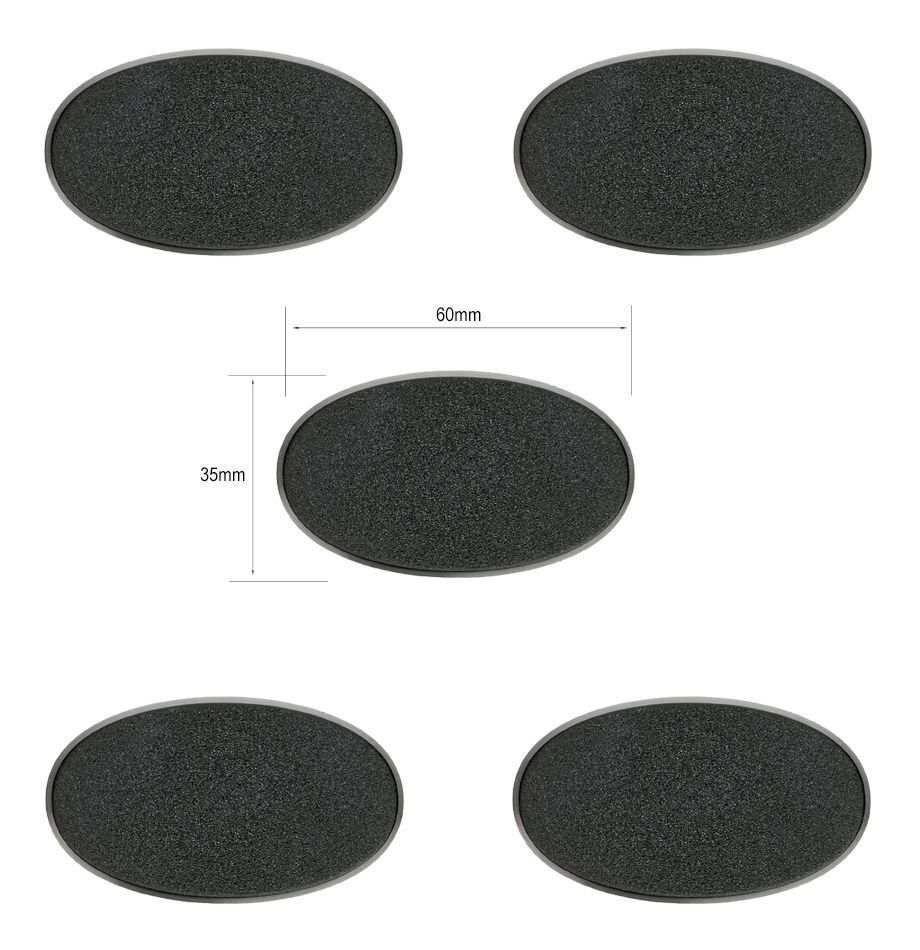 Citadel 60x35mm oval bases (x5)