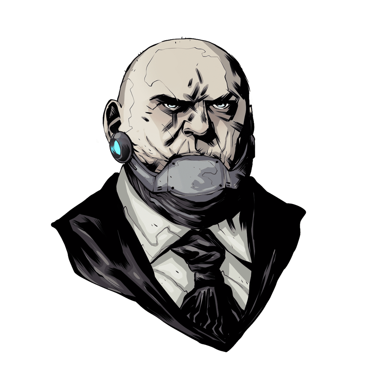 Mutant Year Zero RPG, Elysium Scrap King character artwork