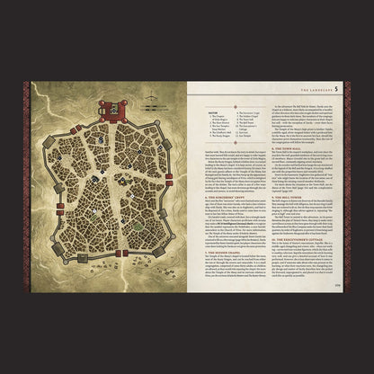 Ruins of Symbaroum 5E, Adventure Compendium interior rules and artwork spread 2