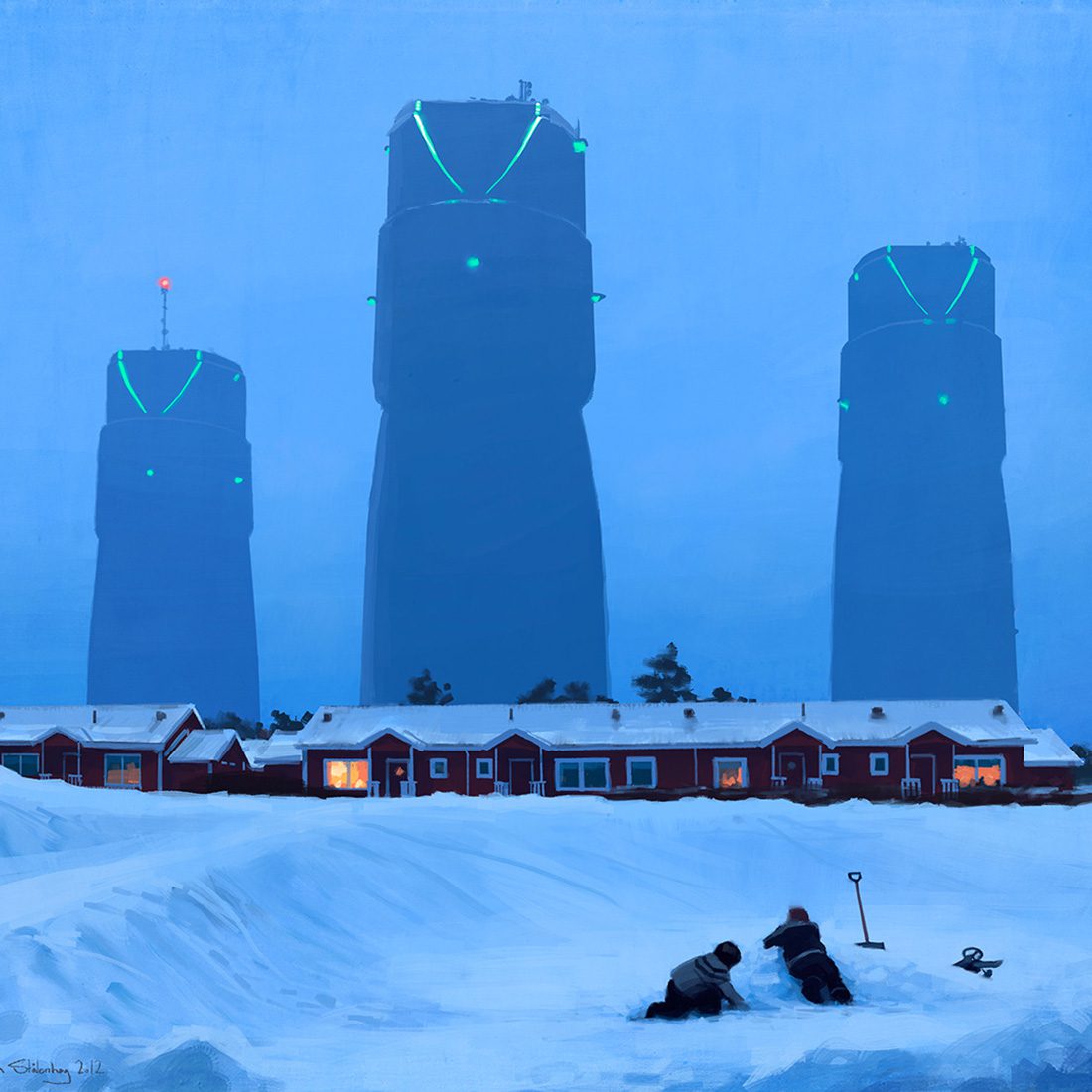 Tales from the Loop RPG Bona industrial complex artwork